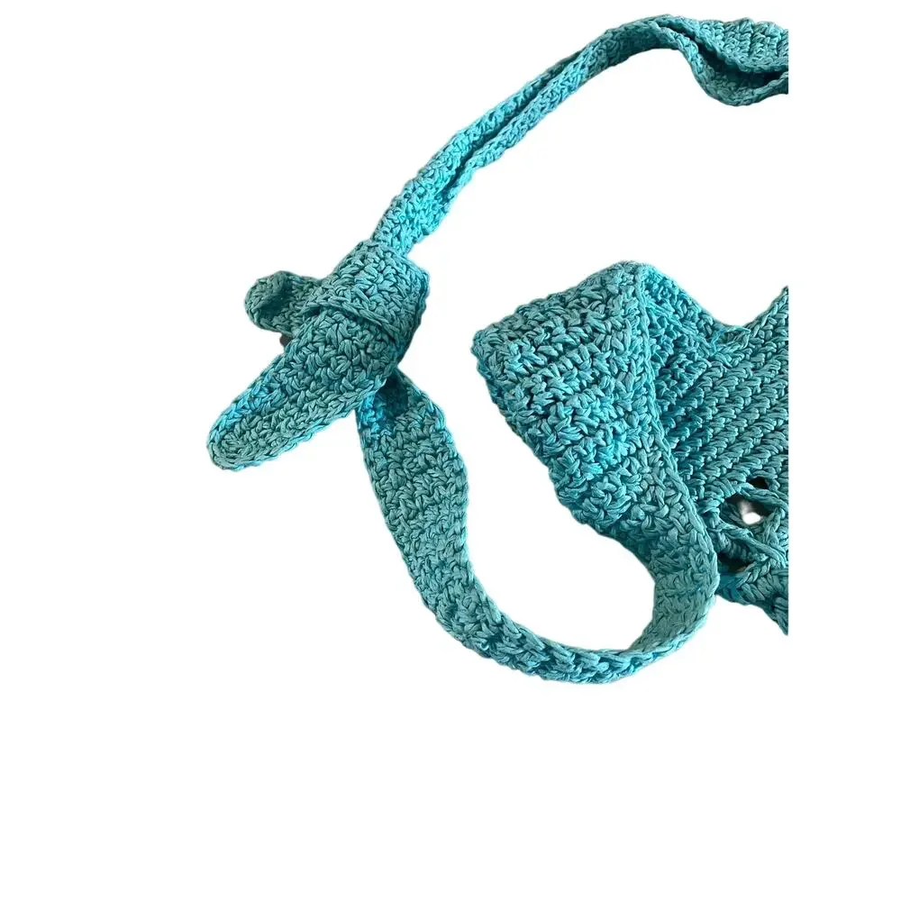 Urban Outfitters Monaco Teal Raffia Hobo Bag
